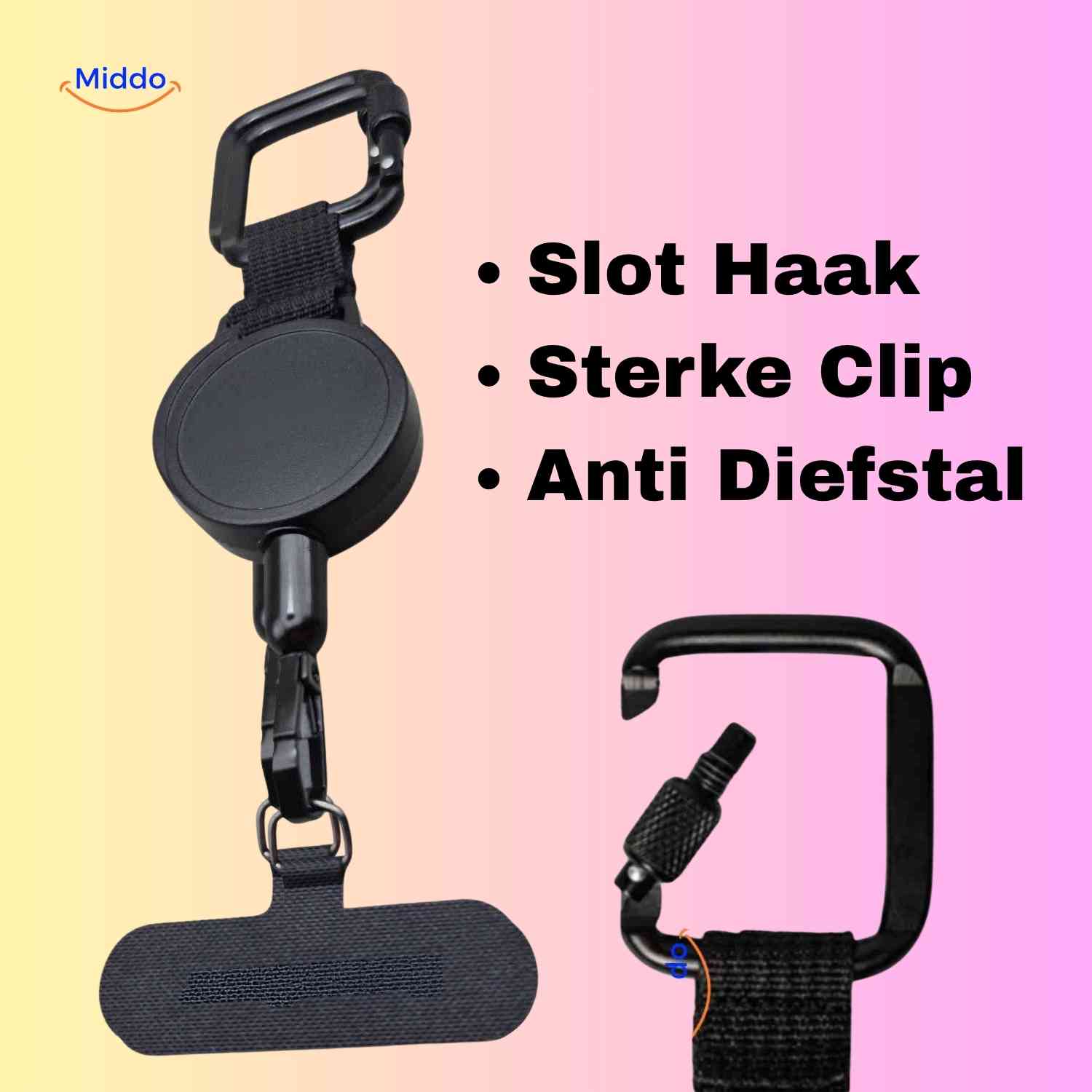 GripLock™ Holder | Theft-Proof, Retractable, and Super Portable!