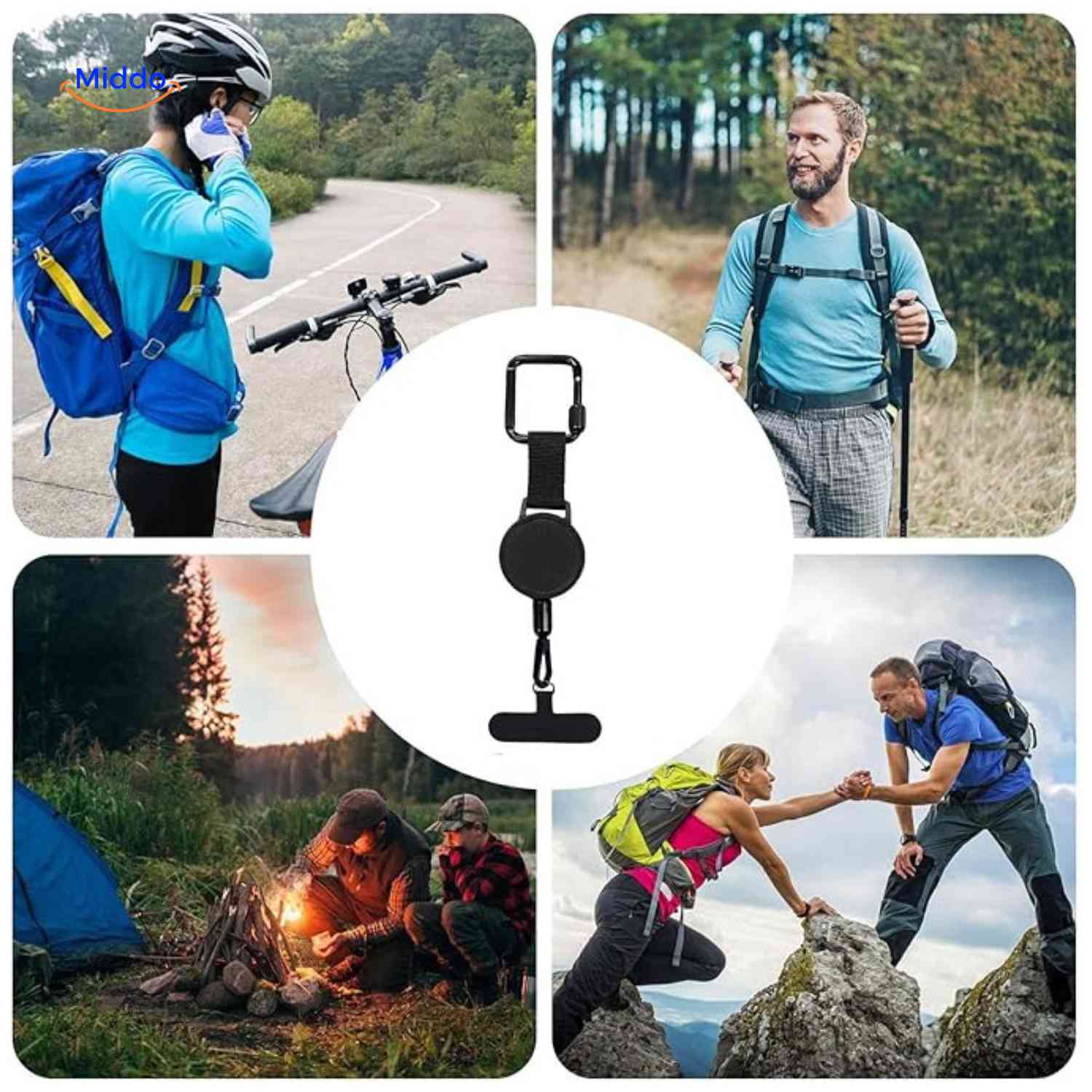 GripLock™ Holder | Theft-Proof, Retractable, and Super Portable!