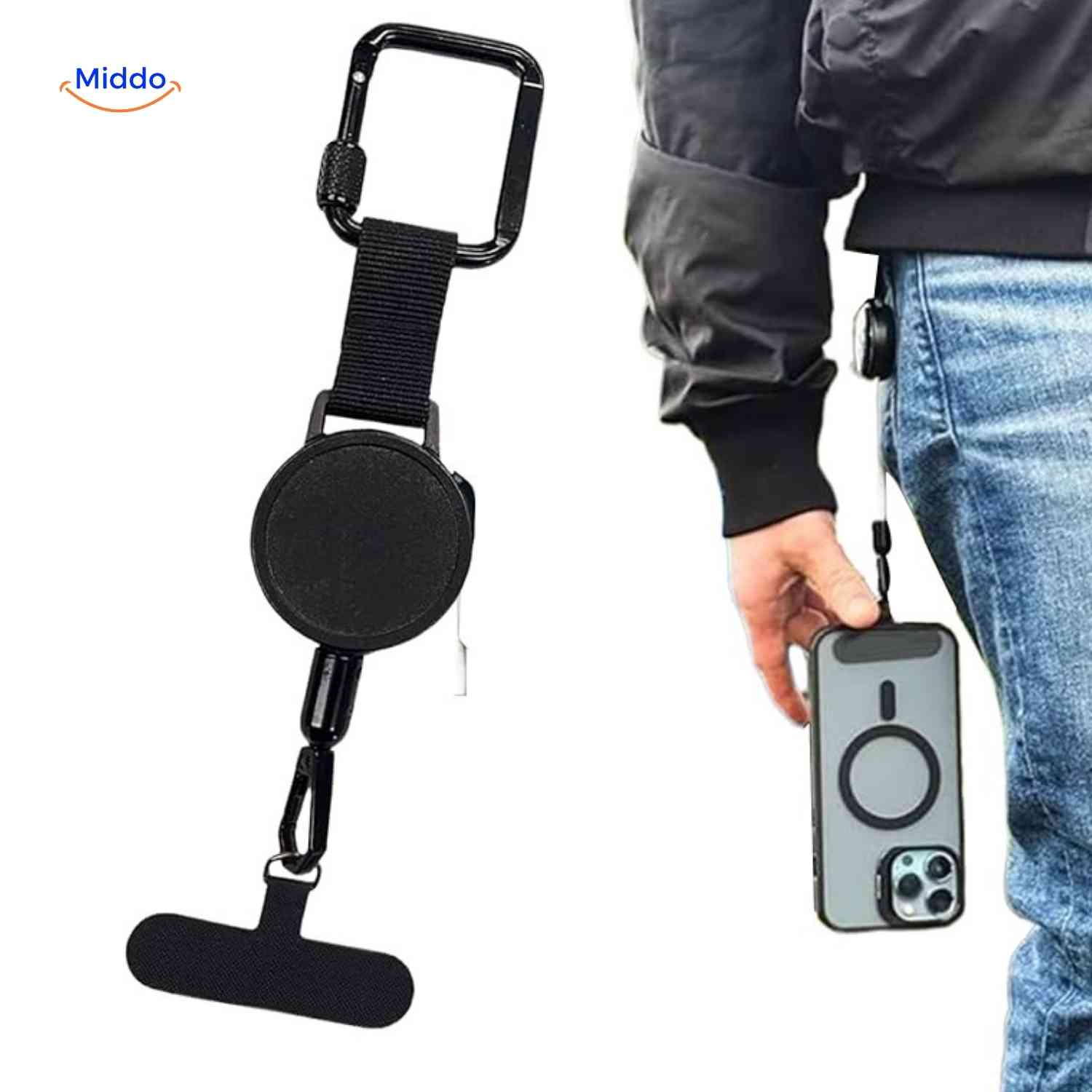 GripLock™ Holder | Theft-Proof, Retractable, and Super Portable!