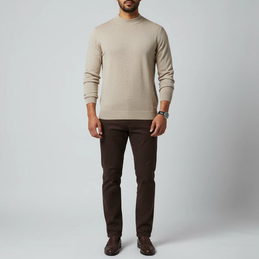 Men's Mock Neck Sweater