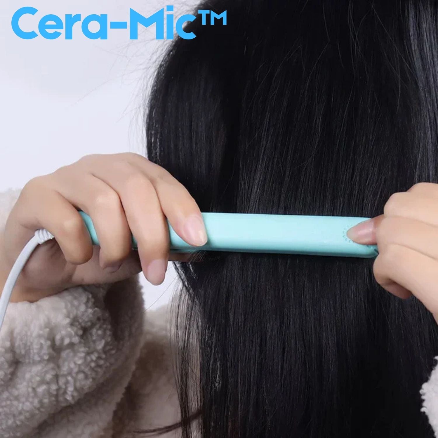 Hair Straightener | Mini Curling Iron | 2-in-1 Styling | Cera-Mic Ceramic