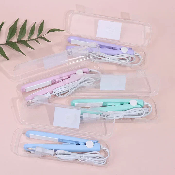 Hair Straightener | Mini Curling Iron | 2-in-1 Styling | Cera-Mic Ceramic