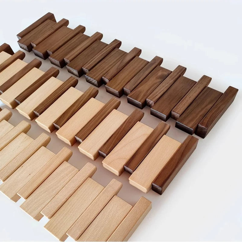 Handmade Coat Rack in Piano Design - Elegant Wall Solution