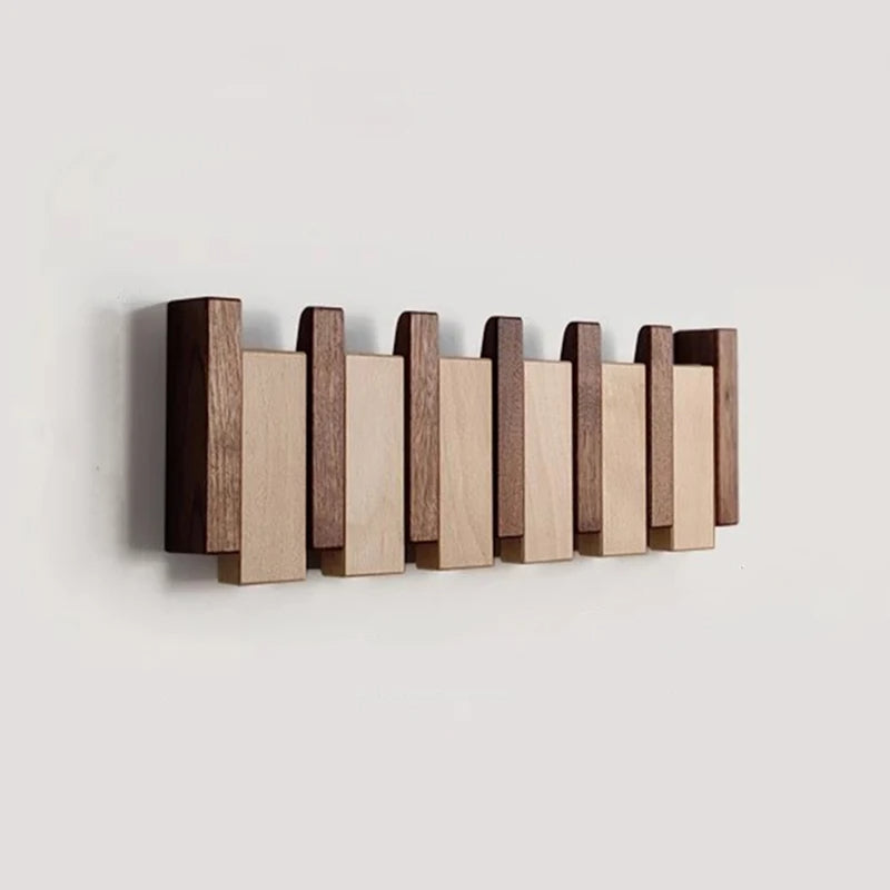 Handmade Coat Rack in Piano Design - Elegant Wall Solution