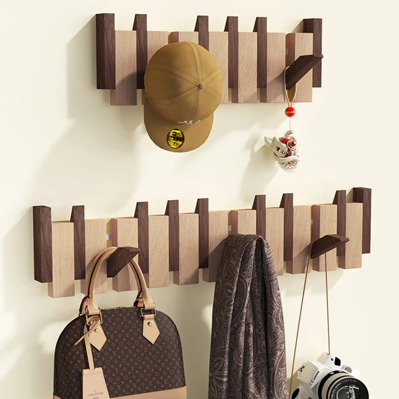 Handmade Coat Rack in Piano Design - Elegant Wall Solution