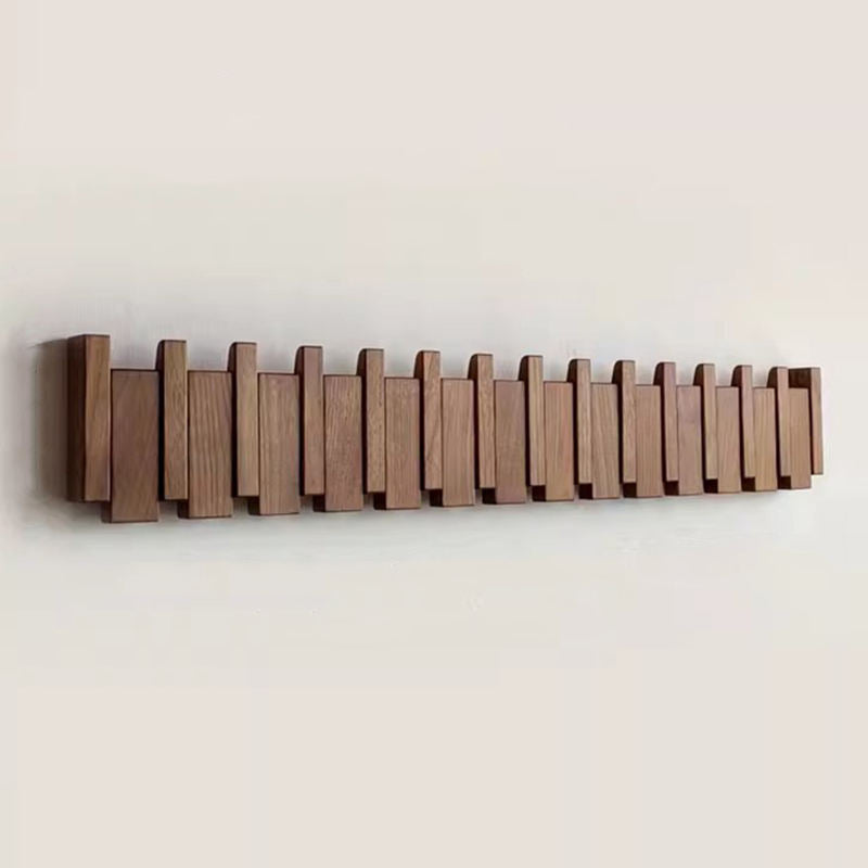 Handmade Coat Rack in Piano Design - Elegant Wall Solution