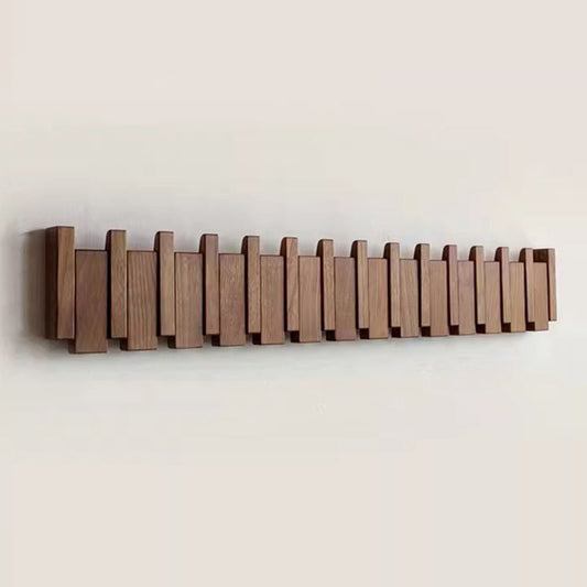 Handmade Coat Rack in Piano Design - Elegant Wall Solution