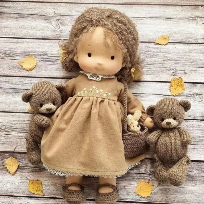 Handmade Cotton Plush Doll – Waldorf Emma Toy