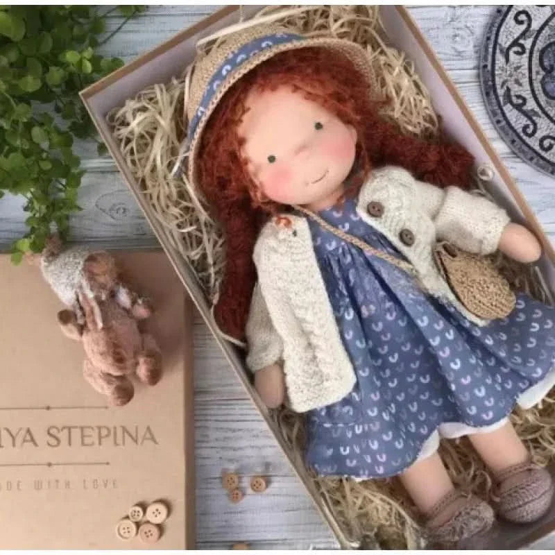 Handmade Cotton Plush Doll – Waldorf Emma Toy