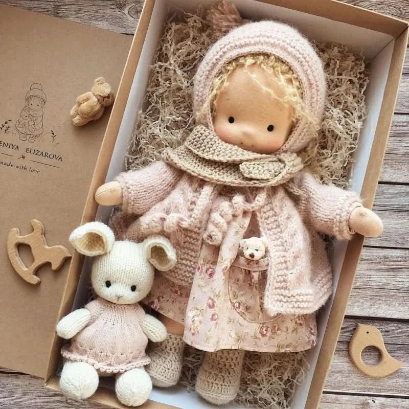 Handmade Cotton Plush Doll – Waldorf Emma Toy