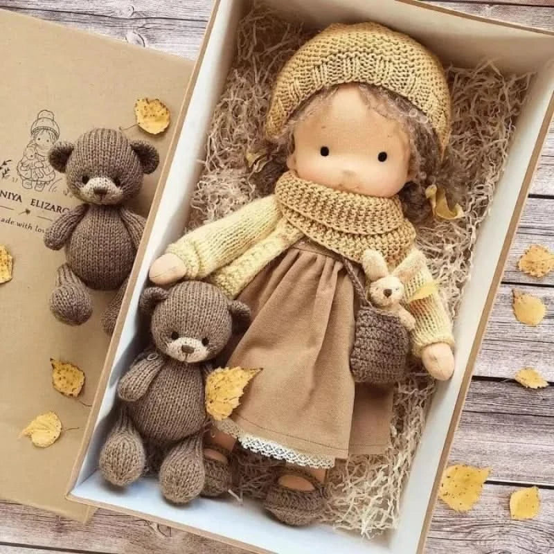 Handmade Cotton Plush Doll – Waldorf Emma Toy