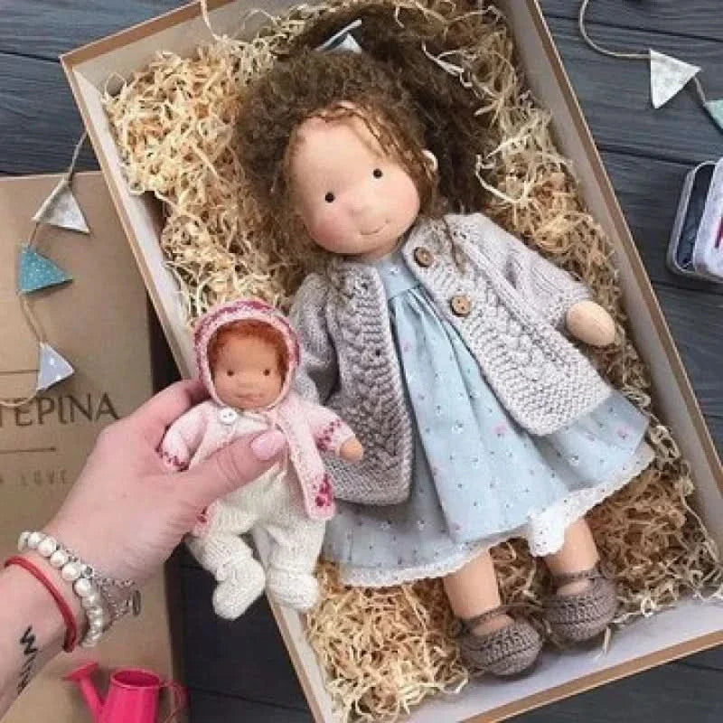 Handmade Cotton Plush Doll – Waldorf Style Elise Toy