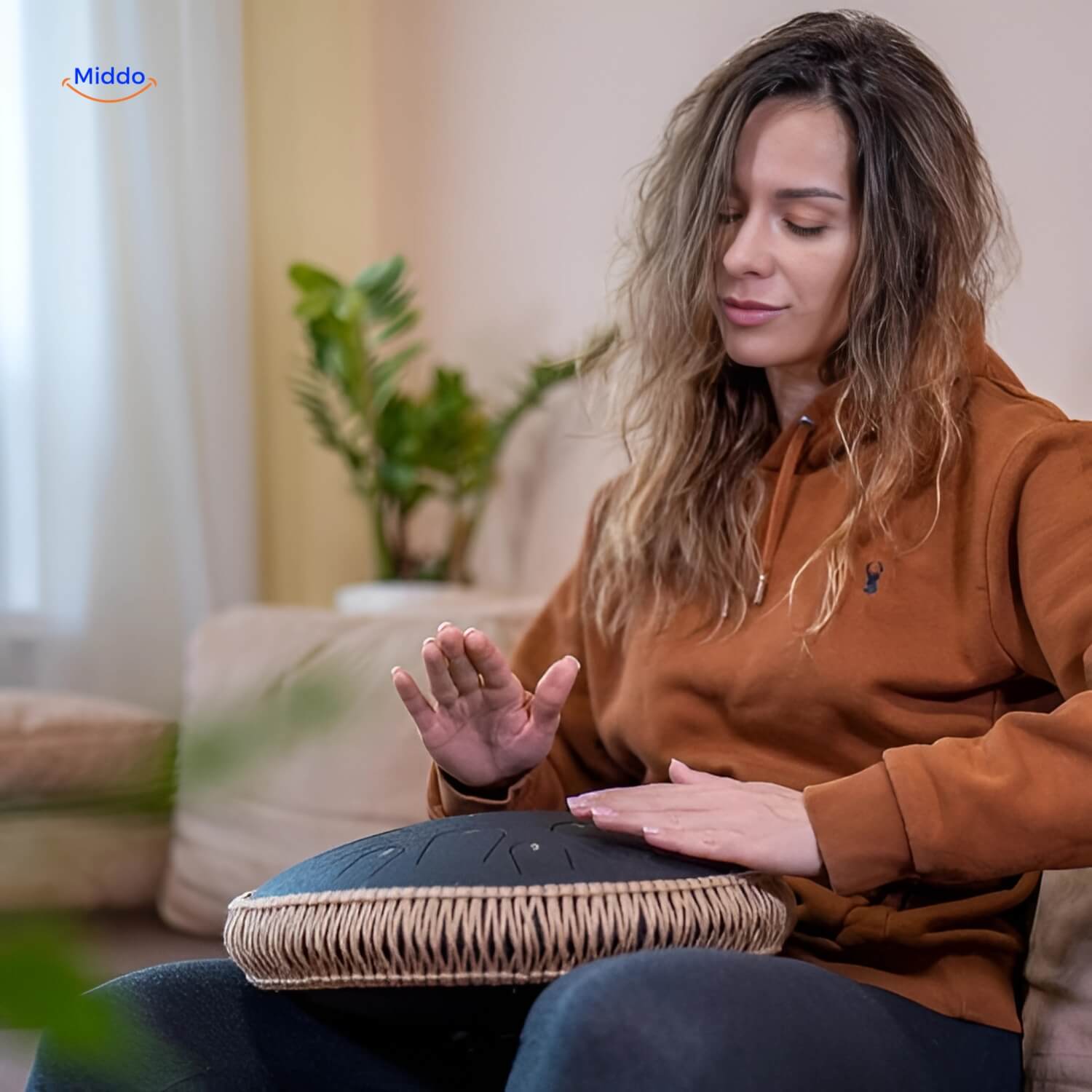 Harmonii KlankOase™ Steel Tongue Drum – Magical Sound Bowl Sound for Peace, Meditation & Creative Expression