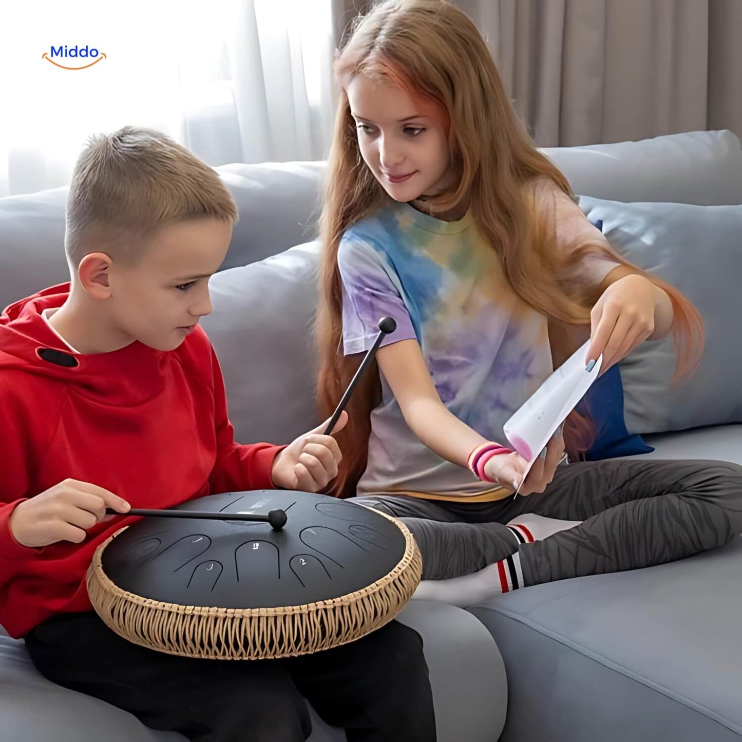 Harmonii KlankOase™ Steel Tongue Drum – Magical Sound Bowl Sound for Peace, Meditation & Creative Expression