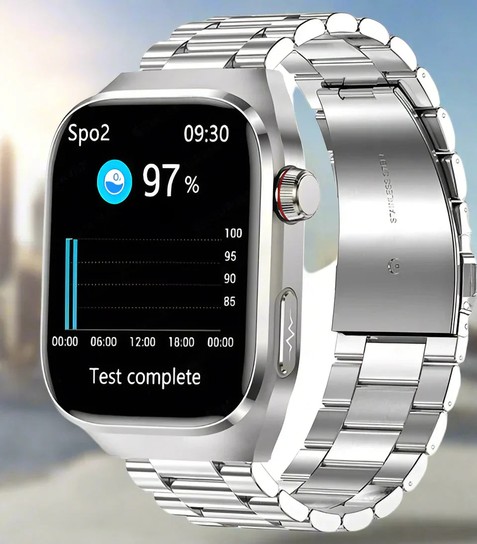 Health Smartwatch with EKG and 2.04 AMOLED Display – Monitor Heart Rate, Blood Sugar and More