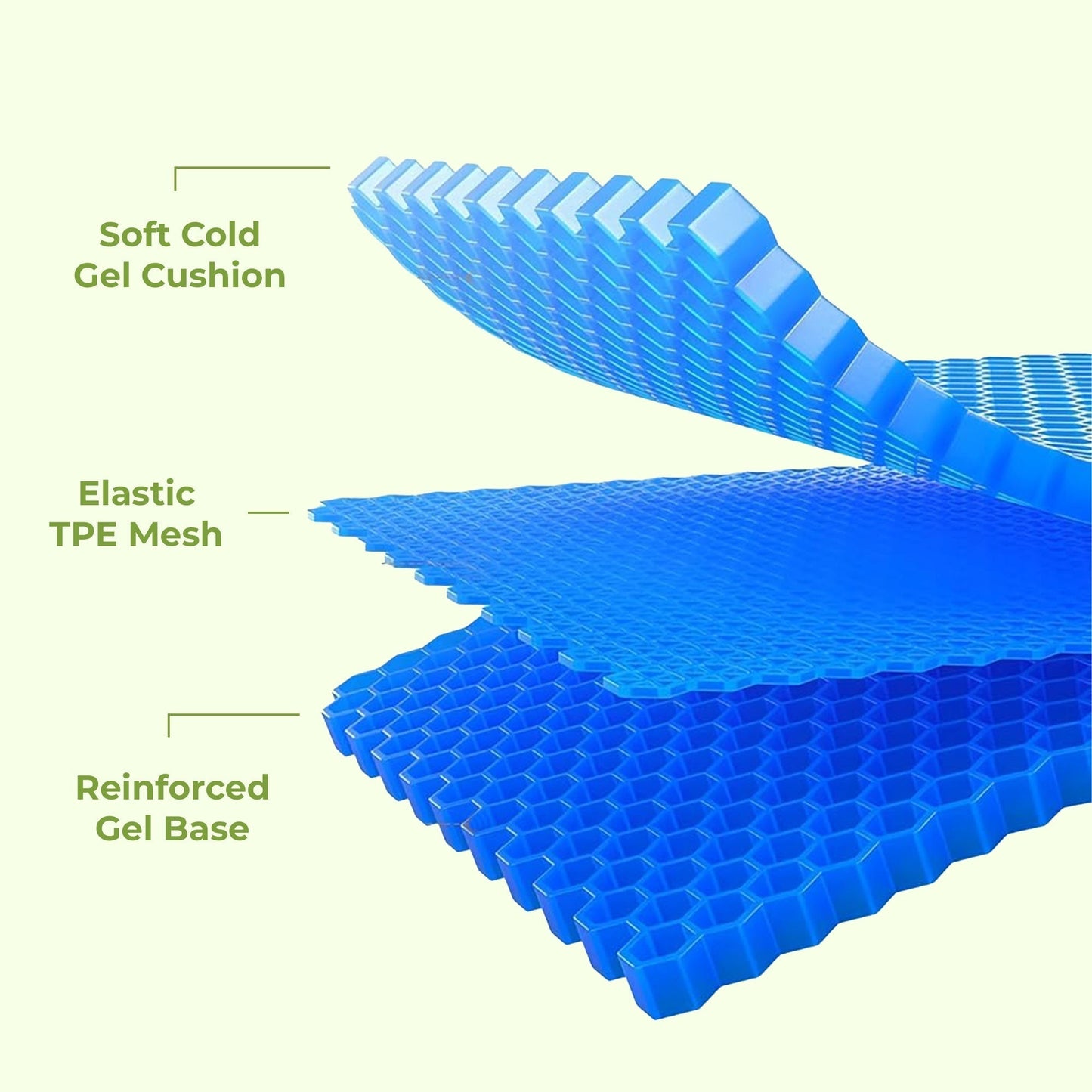 Honeycomb Gel Seat Cushion with Cover – Comfort for Chairs