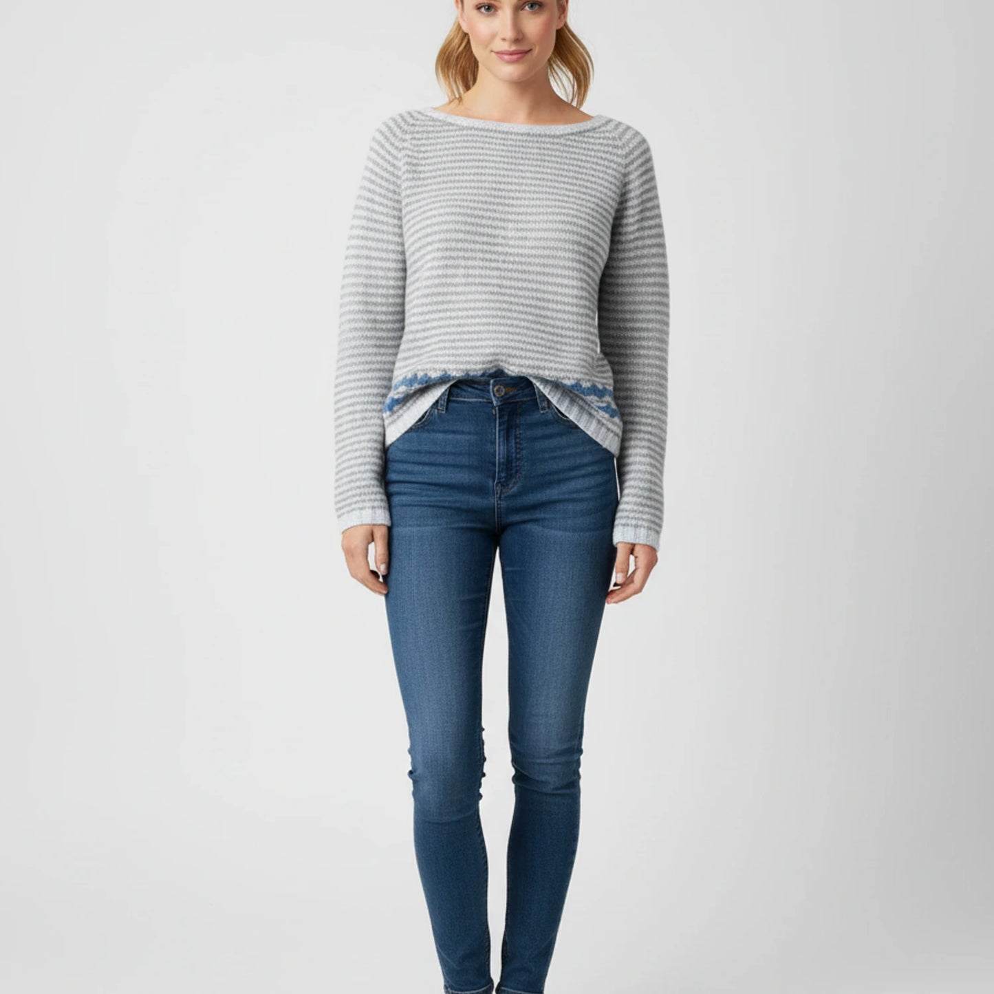 Women's Printed Crewneck Sweater