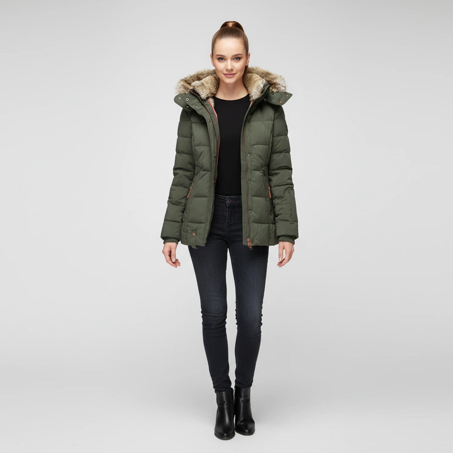 Women's Hooded Quilted Puffer Jacket