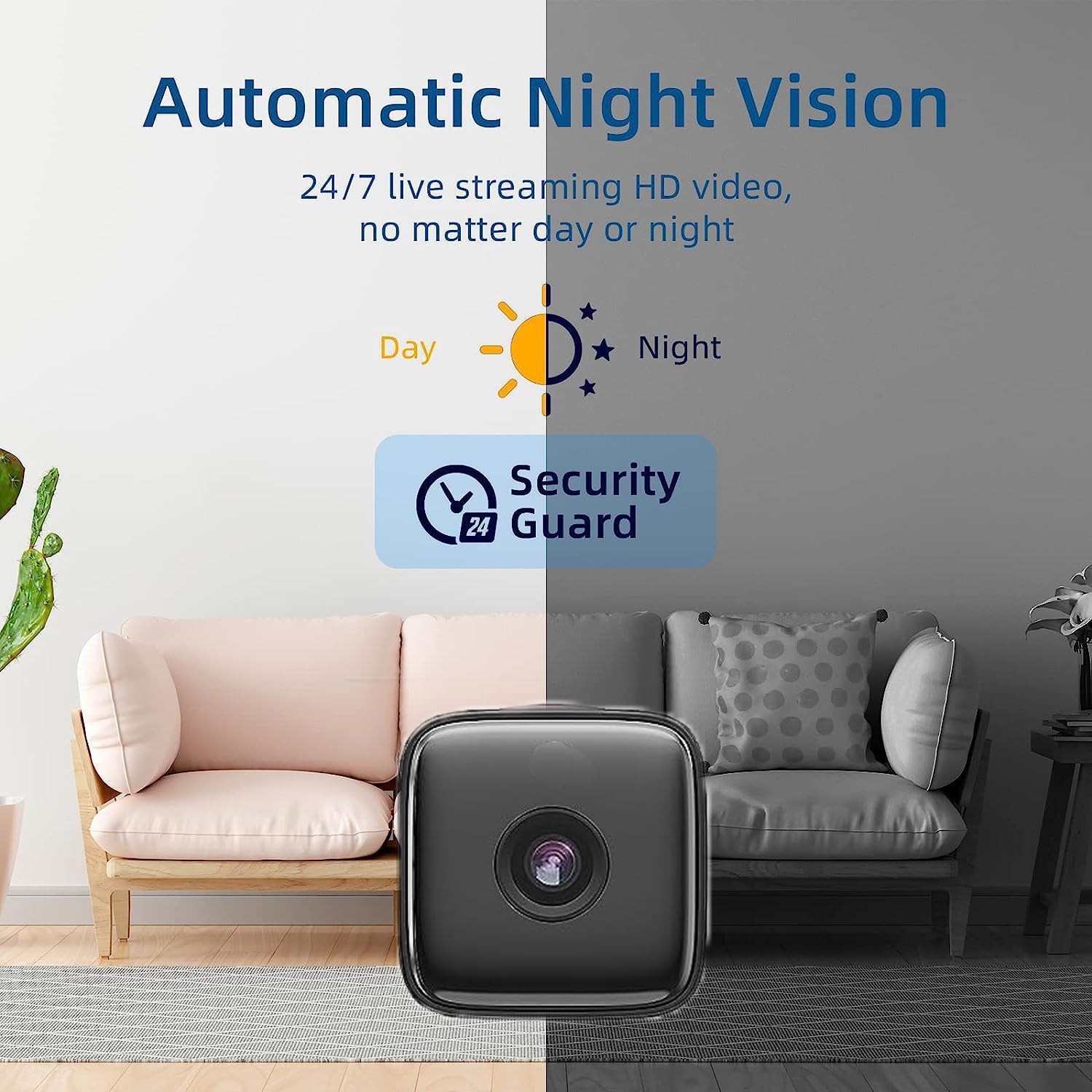 Indoor Camera | Night Vision & Motion Detection | Wi-Fi Access | SecureView