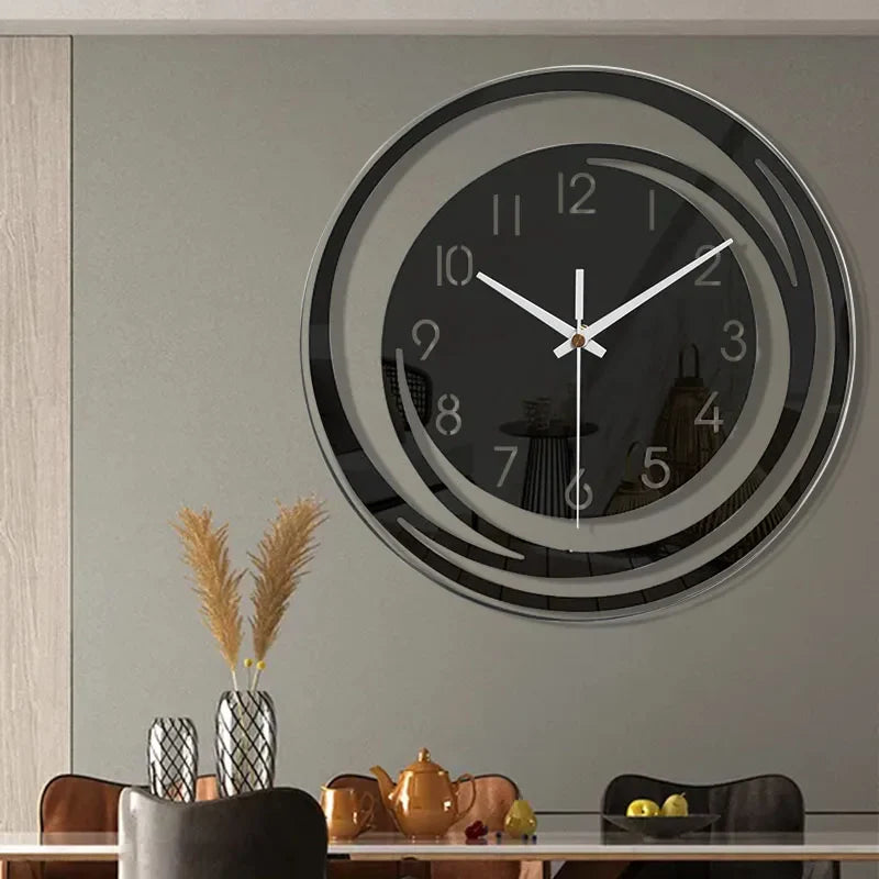 InfinityGlow Wall Clock - Silent Mechanism and Modern Design