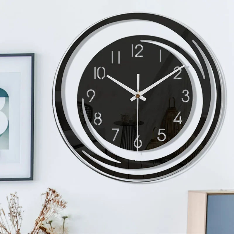 InfinityGlow Wall Clock - Silent Mechanism and Modern Design