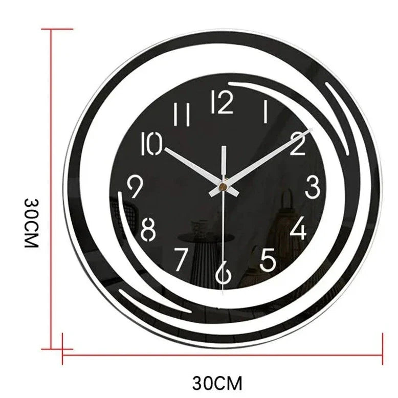 InfinityGlow Wall Clock - Silent Mechanism and Modern Design