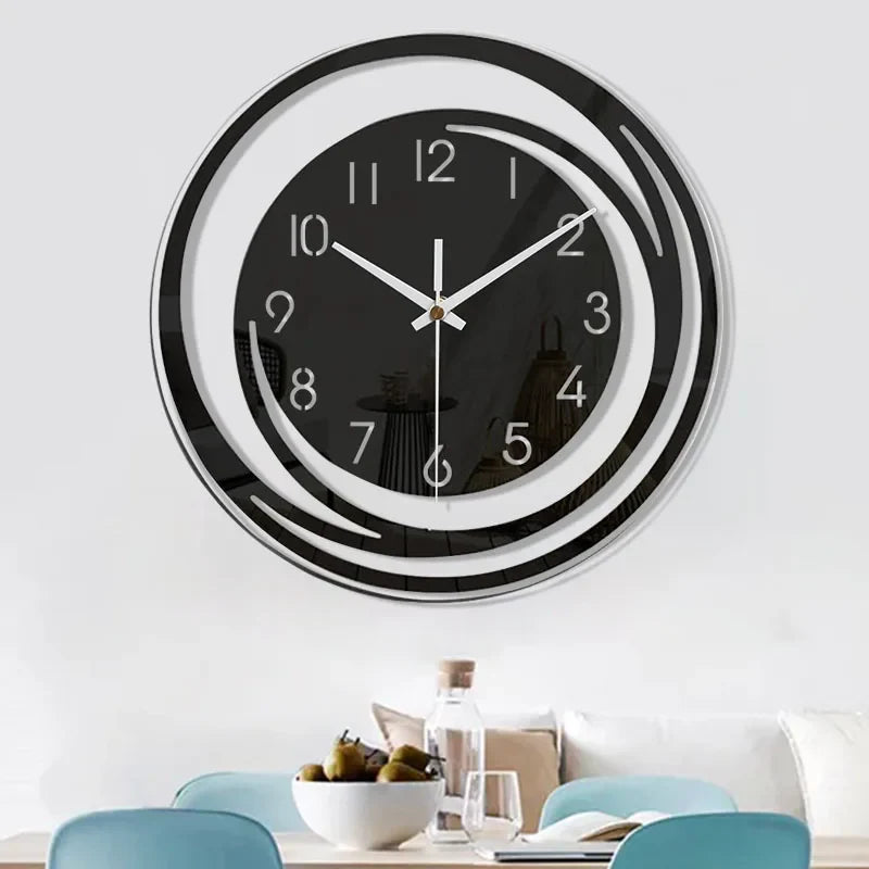 InfinityGlow Wall Clock - Silent Mechanism and Modern Design