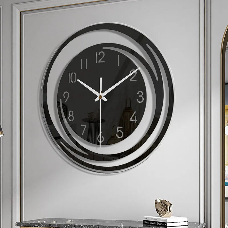 InfinityGlow Wall Clock - Silent Mechanism and Modern Design