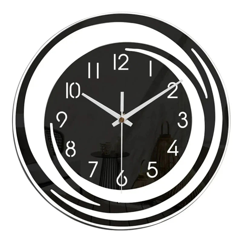 InfinityGlow Wall Clock - Silent Mechanism and Modern Design