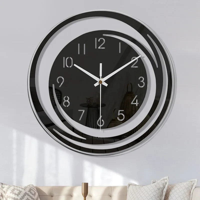 InfinityGlow Wall Clock - Silent Mechanism and Modern Design