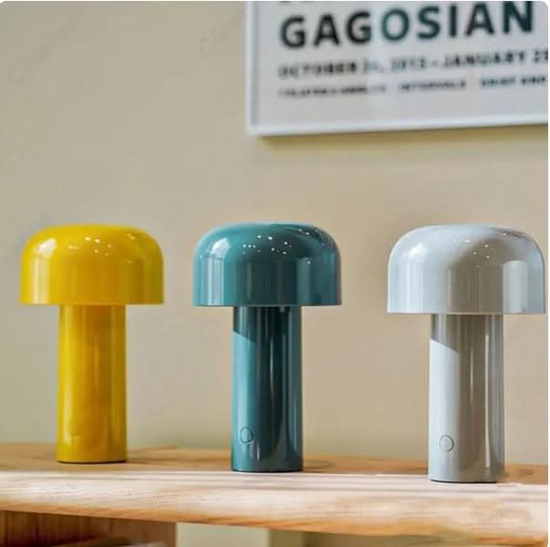 Italian Mushroom Dimmable Cordless LED Table Lamp