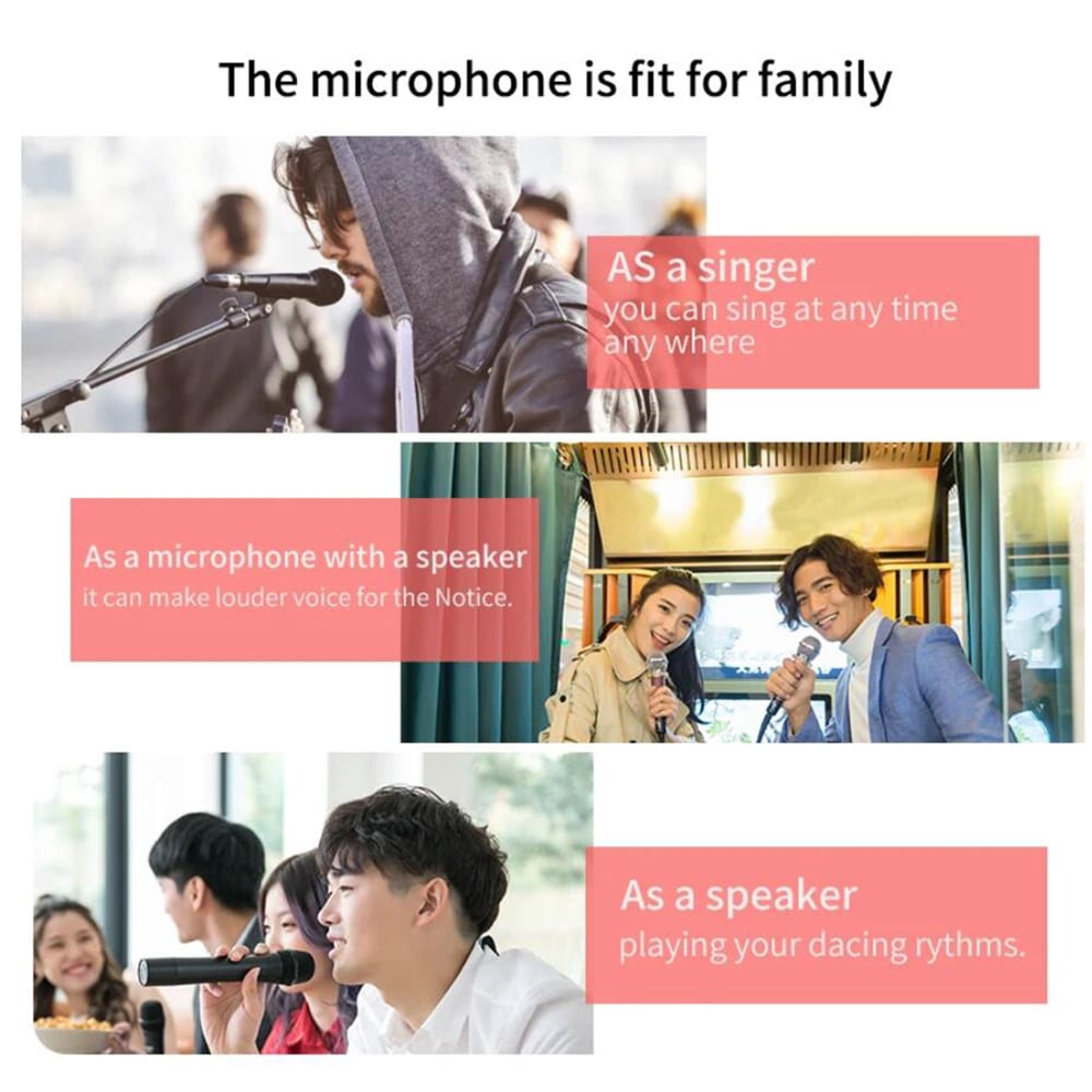 Karaoke Microphone with Bluetooth & Speaker