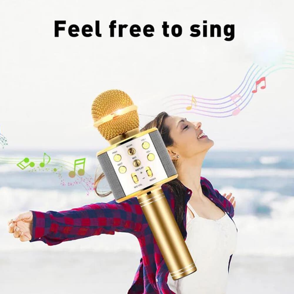 Karaoke Microphone with Bluetooth & Speaker