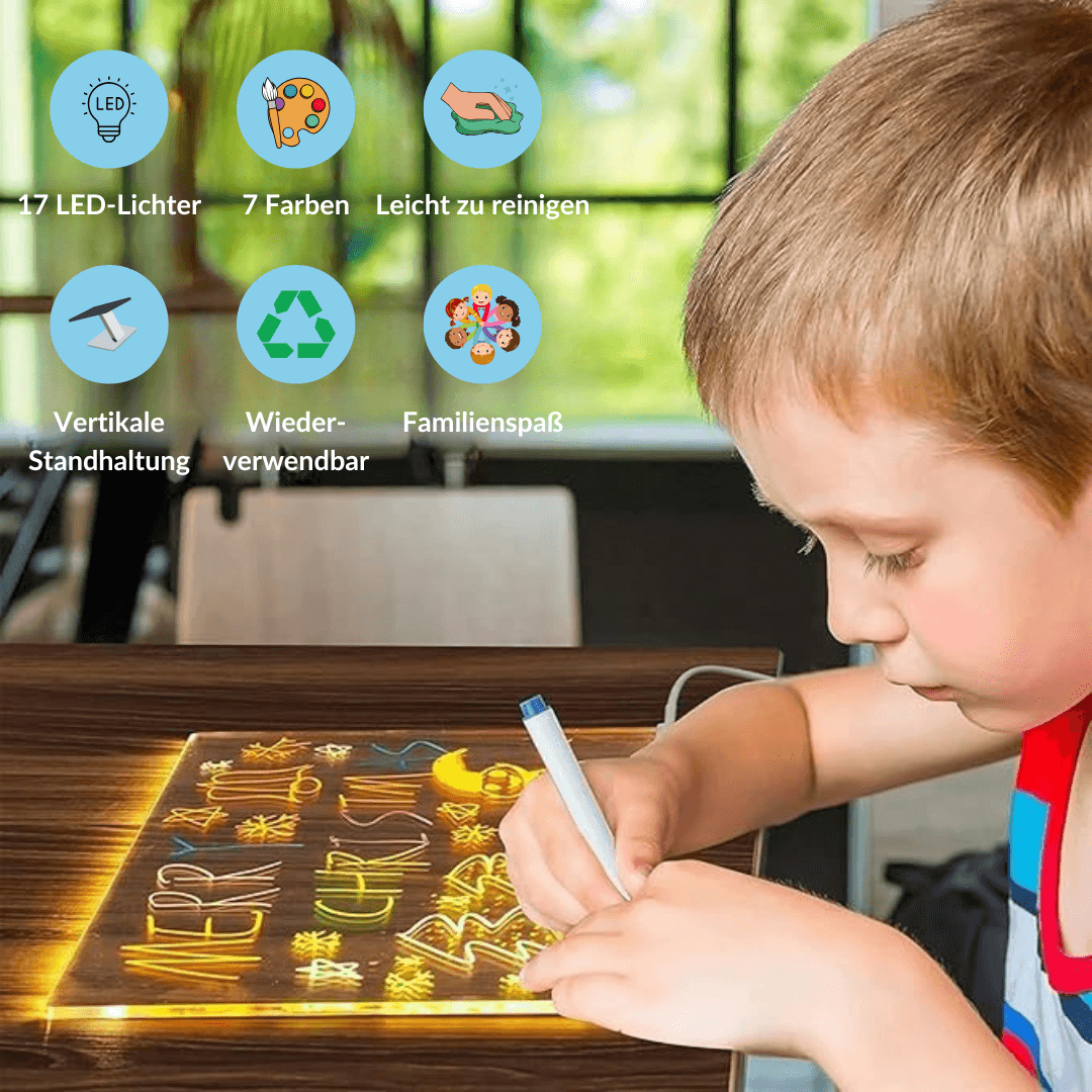 ✨ Kiddli - LED Drawing Board for Creative Light Painting