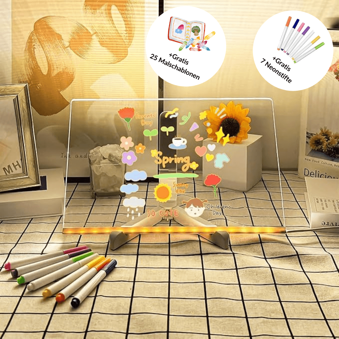 ✨ Kiddli - LED Drawing Board for Creative Light Painting