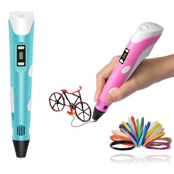 Kids 3D Printing Pen with 20 Color Filaments and Easy Setup