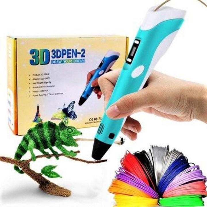 Kids 3D Printing Pen with 20 Color Filaments and Easy Setup