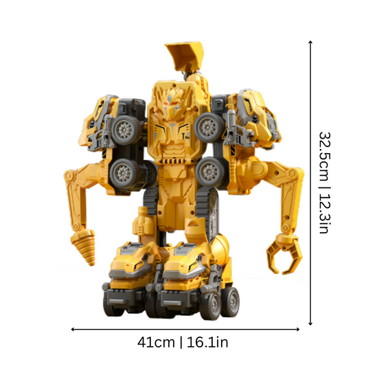 Kids' 5-in-1 Transformable Construction RoboRanger Toy