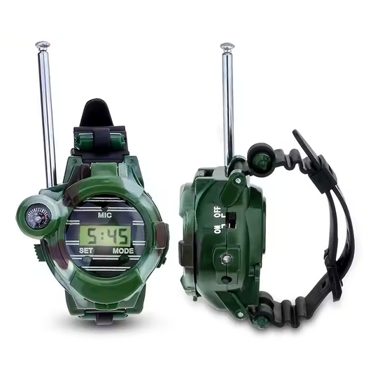 Kids Camouflage 7-in-1 Walkie Talkie Survival Watch