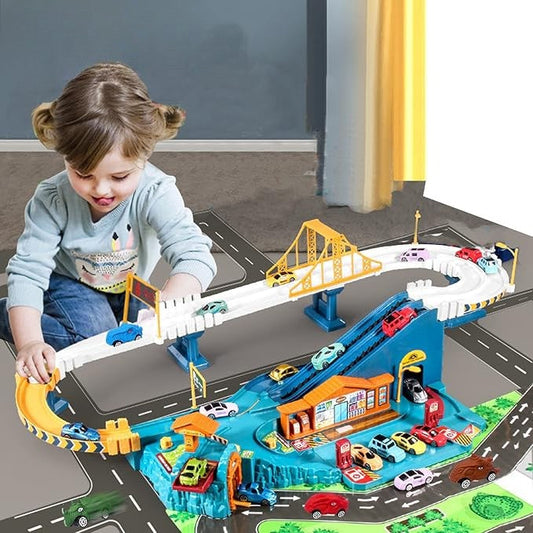 Kids' Interactive Car Play Track Set