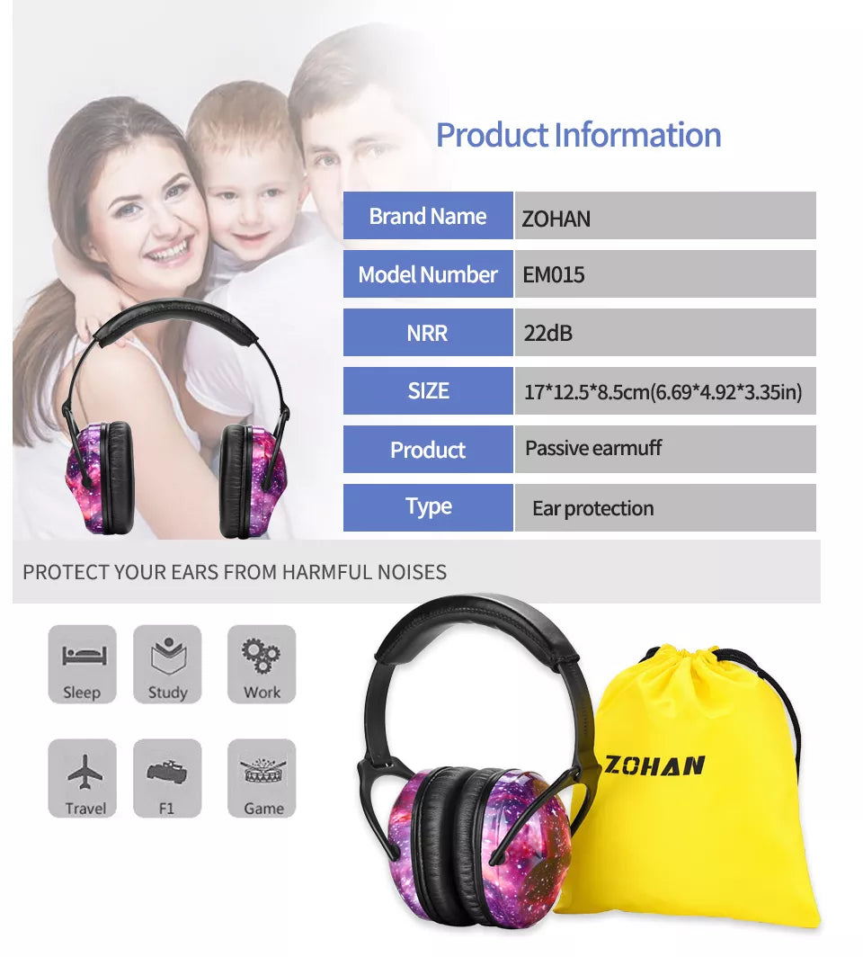 Kids Noise Reduction Ear Muffs for Sound Protection