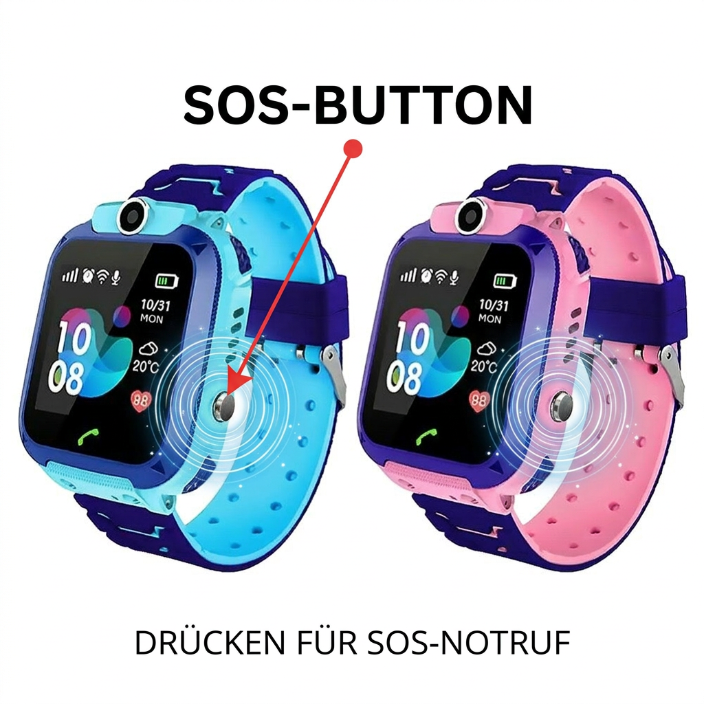 Kids Smartwatch with GPS, Camera, Phone Calls, and SOS Button