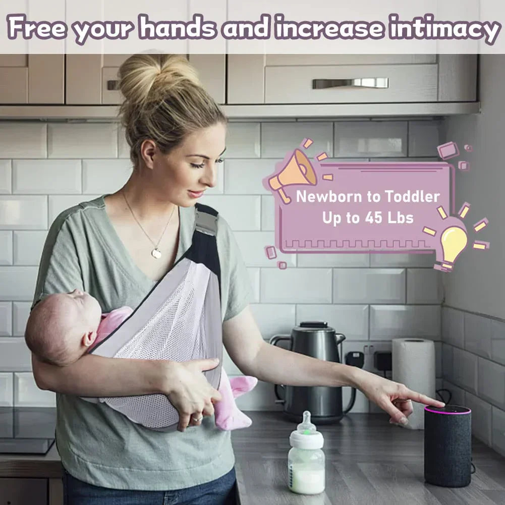 Kletshuts™ SlingCarrier: Breathable Baby Carrier
