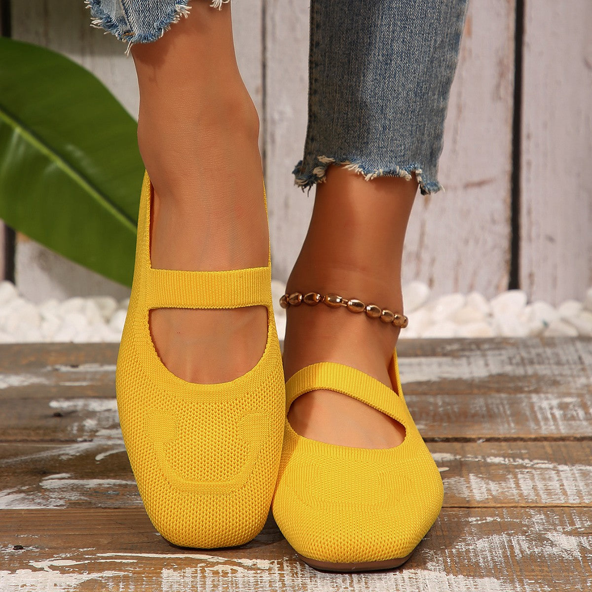 Ladies Cheerful Mary Jane Ballerinas Closora