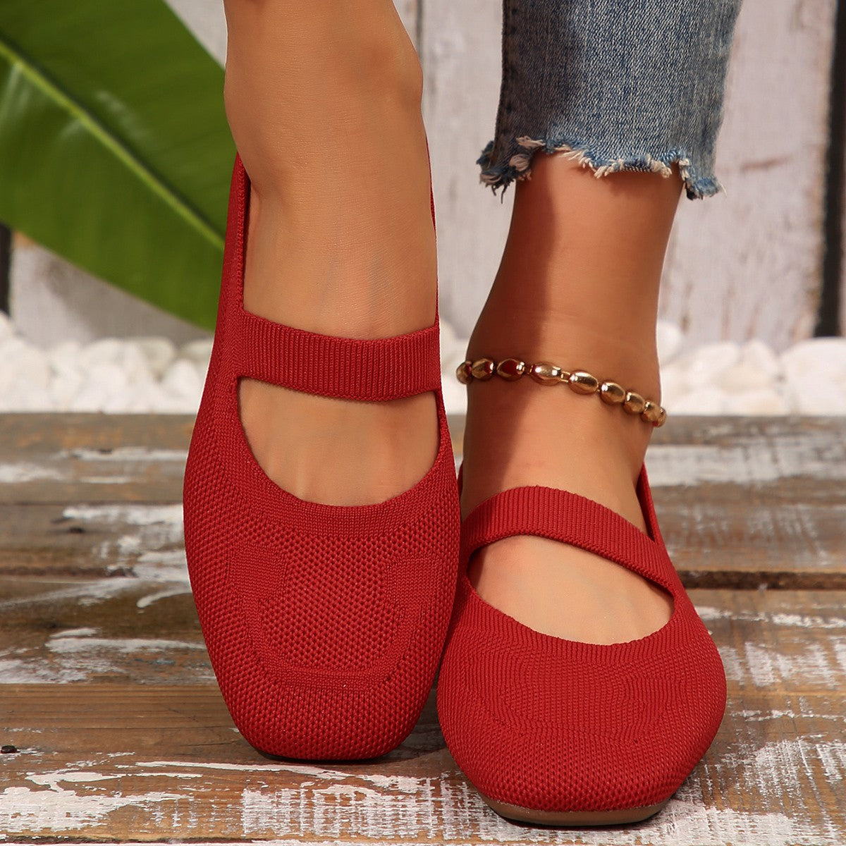 Ladies Cheerful Mary Jane Ballerinas Closora