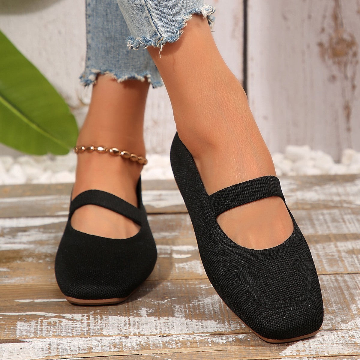 Ladies Cheerful Mary Jane Ballerinas Closora