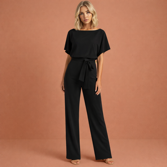 Ladies Elegant Two-Piece Set with Belt for a Refined Look