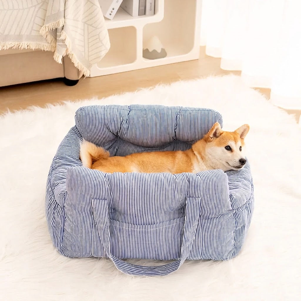 Large Dog Car Seat - Portable, Cozy Cushion for Outings