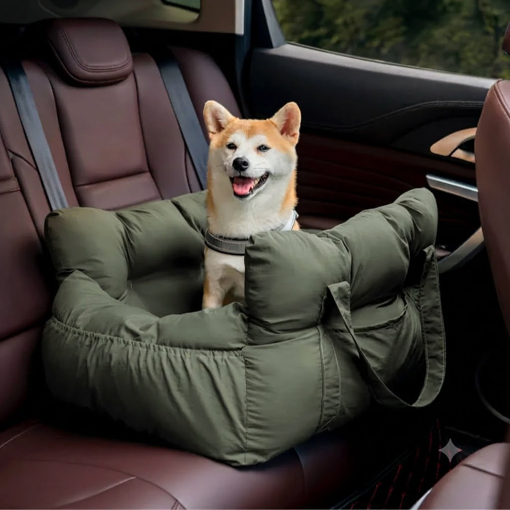 Large Dog Car Seat - Portable, Cozy Cushion for Outings