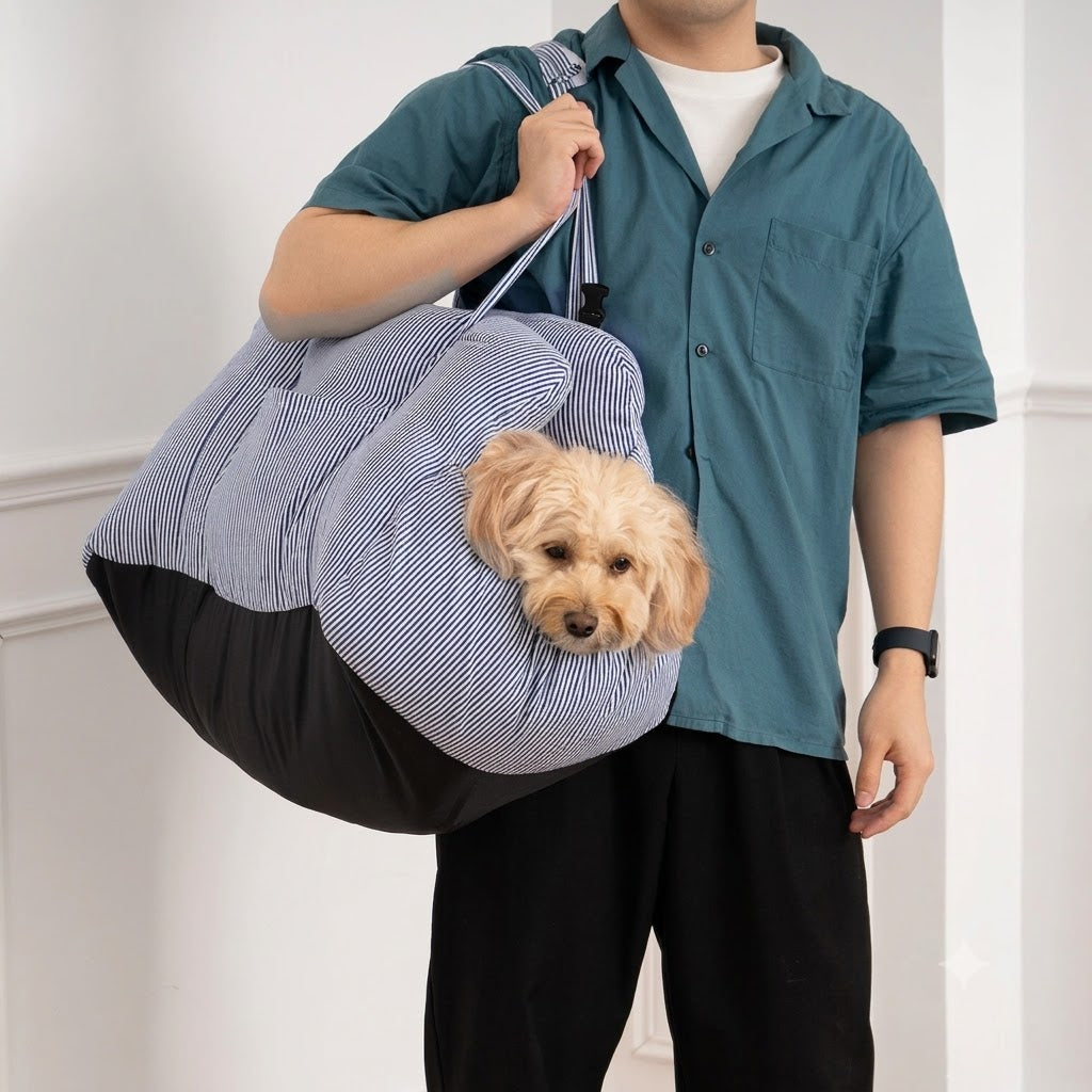 Large Dog Car Seat - Portable, Cozy Cushion for Outings
